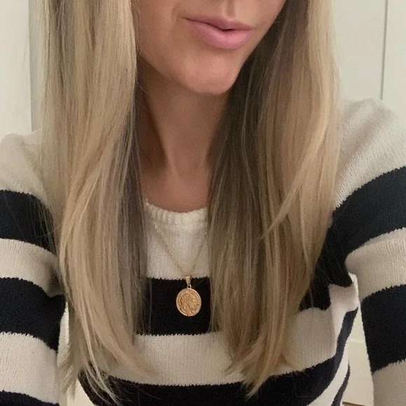 French Coin Necklace | 18k Gold Filled - Picture 2 of 10